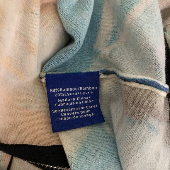 Linea Blu Abstract Zip Cardigan XS Vibrant Bold Print Lightweight Statement - Picture 4 of 4